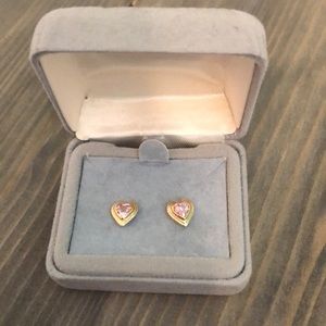 🌵 Pink heart earrings